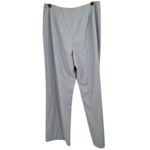 Due Per Due Womens Light Blue Dress Pants side zip lined Size 10 - Picture 9 of 12